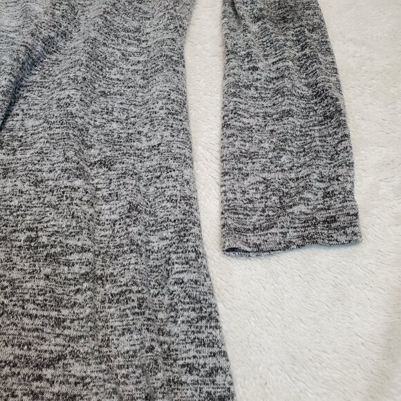 Velvet Anthropologie Gray Drape Open Front‎ Long Sweater Cardigan L - Picture 2 of 7